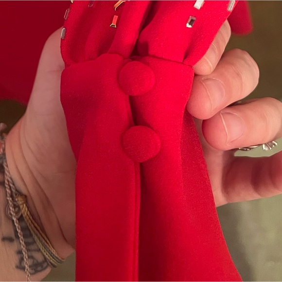 Calvin Klein Red Long Sleeved Dress size 10 - Picture 4 of 5